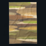 Abstract Earth Tone Landscape Tea Towel<br><div class="desc">This abstract landscape was created by Megan Meagher. The earth tones of the piece give it a rustic feeling. Purchase yours today!</div>