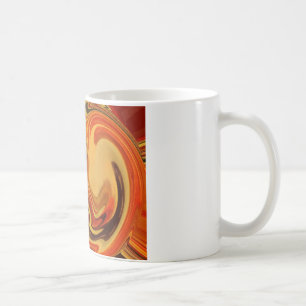 Abstract Earth Tone Swirl Art Print Coffee Mug