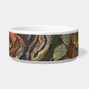 Abstract Earth Tone Swirl Pattern