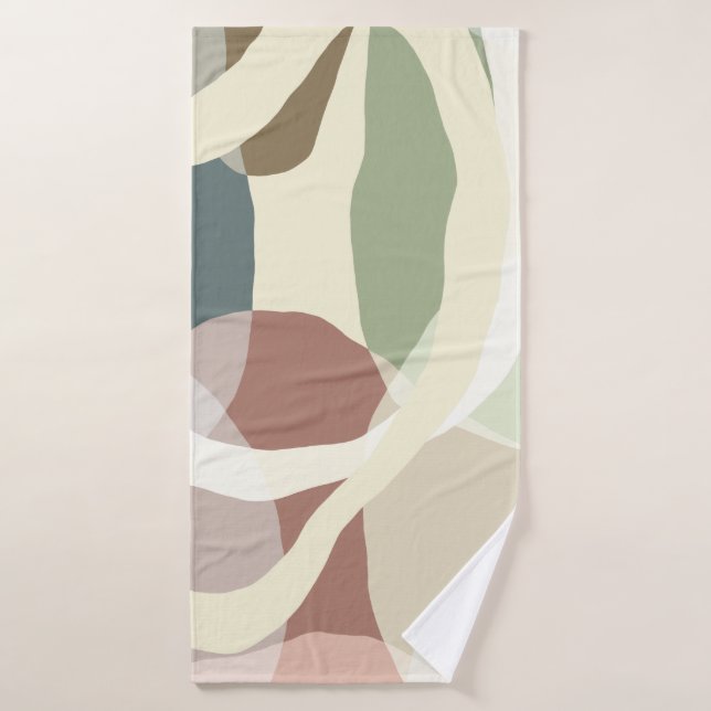 Abstract Earthiness Bath Towel Set (Bath Towel)