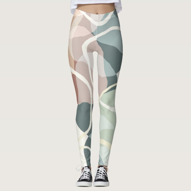 Abstract Earthiness Leggings (Front)