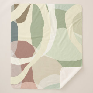 Abstract Earthiness Sherpa Blanket