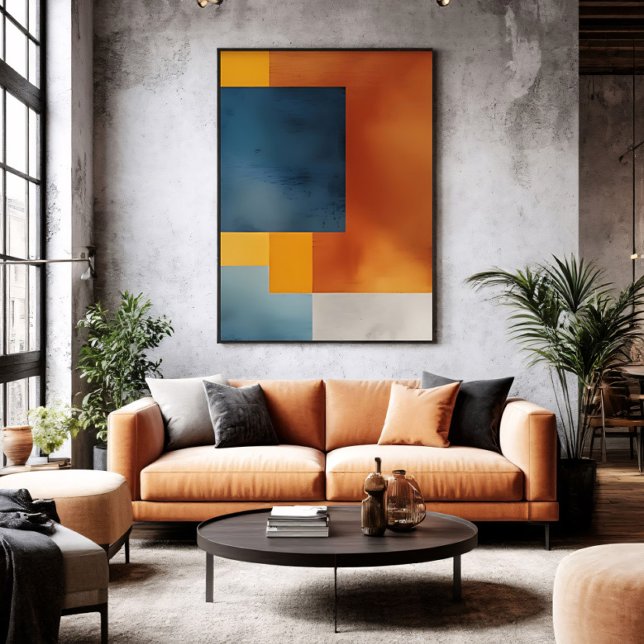Abstract Earthly Geometry Canvas Print (Creator Uploaded)