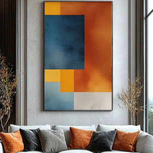 Abstract Earthly Geometry Poster