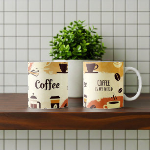 Abstract Earthy Coffee Mug Design