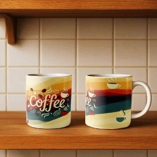Abstract Earthy Coffee Mug Design