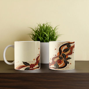 Abstract Earthy Coffee Mug Design