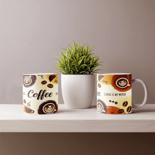 Abstract Earthy Coffee Mug Design