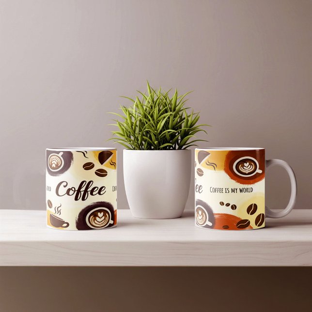 Abstract Earthy Coffee Mug Design (Creator Uploaded)