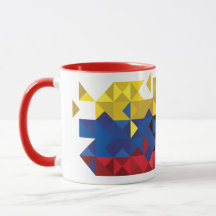 Abstract Ecuador Flag, Republic of Ecuador PolyMug