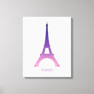 Abstract Eiffel Tower Canvas Print