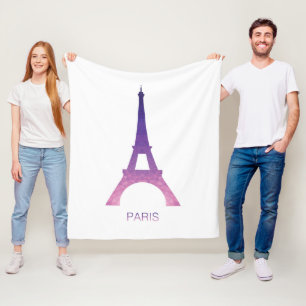Abstract Eiffel Tower Fleece Blanket