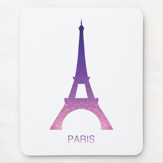Abstract Eiffel Tower Mouse Mat (Front)