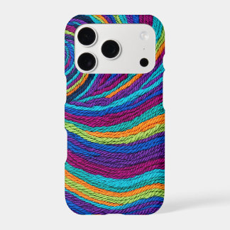 Abstract Electric Teal Vortex Rug iPhone Cases