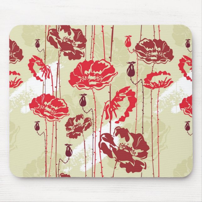 Abstract Elegance floral pattern 2 Mouse Mat (Front)