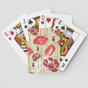 Abstract Elegance floral pattern 2 Playing Cards