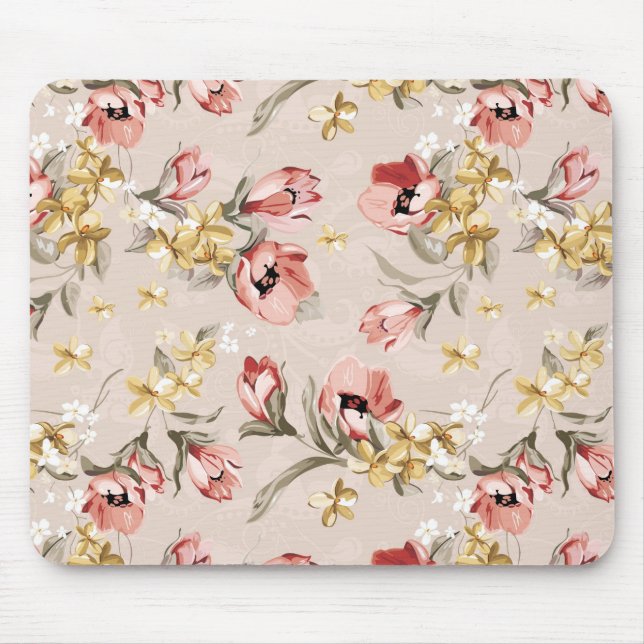 Abstract Elegance floral pattern 3 Mouse Mat (Front)