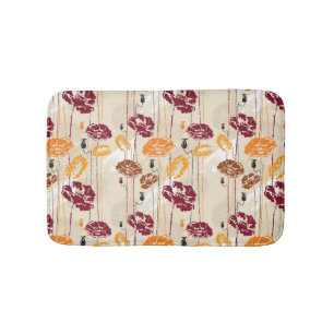 Abstract Elegance floral pattern 4 Bath Mat