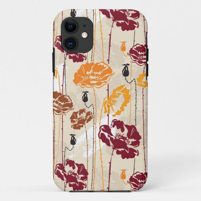 Abstract Elegance floral pattern 4 Case-Mate iPhone Case (Back)
