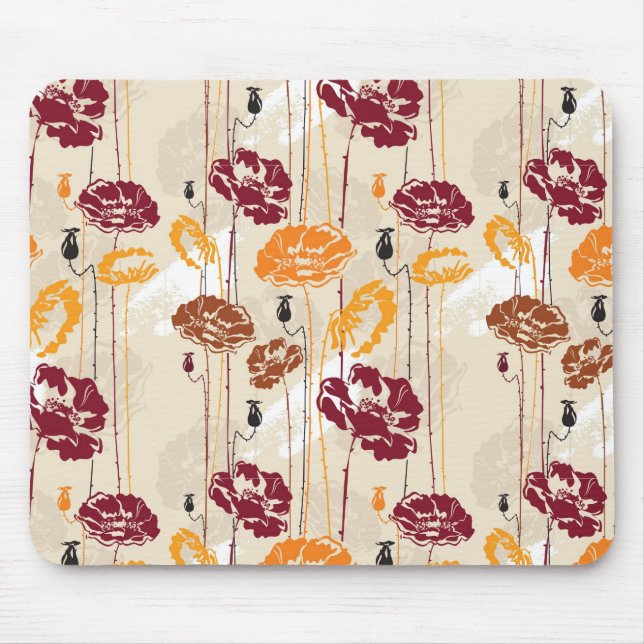 Abstract Elegance floral pattern 4 Mouse Mat (Front)