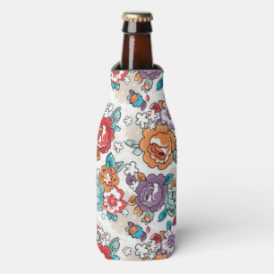 Abstract Elegance floral pattern 5 Bottle Cooler