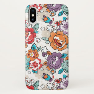 Abstract Elegance floral pattern 5 iPhone X Case