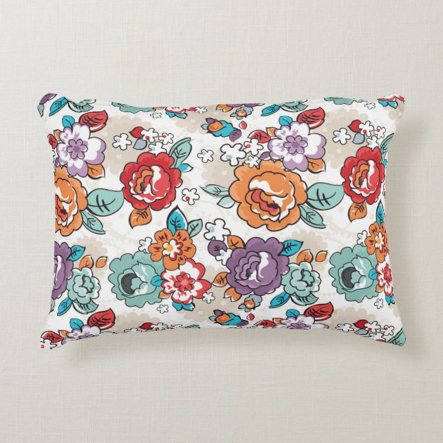 Abstract Elegance floral pattern 5 Decorative Cushion (Front)