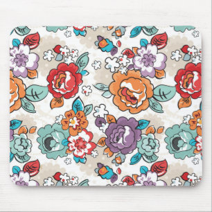 Abstract Elegance floral pattern 5 Mouse Mat