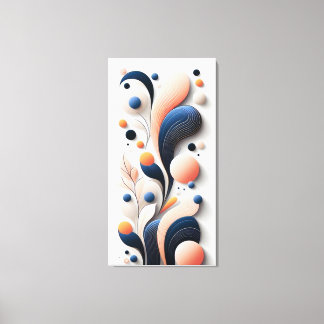 Abstract Elegance in Motion Canvas Print