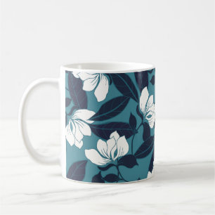 Abstract elegance pattern with floral background.  coffee mug