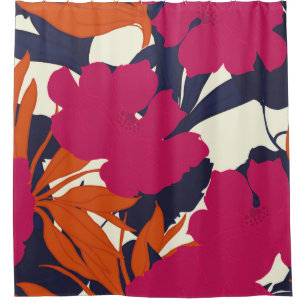 Abstract elegance pattern with floral background. shower curtain