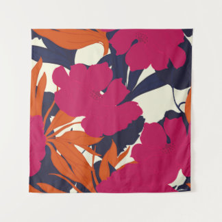 Abstract elegance pattern with floral background. tapestry