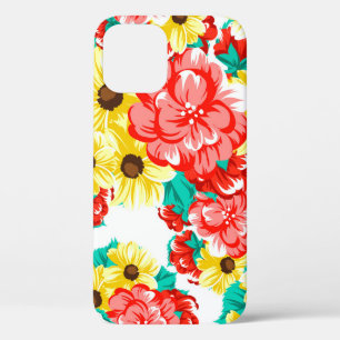 Abstract elegance seamless pattern with floral bac iPhone 12 case