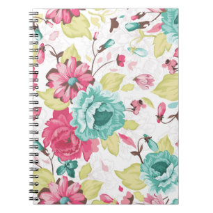 Abstract Elegance Seamless pattern with floral bac Notebook