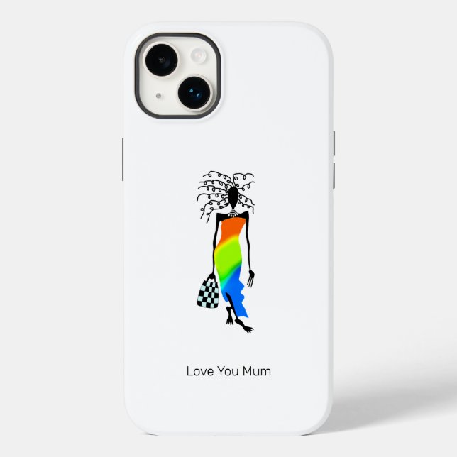 Abstract Elegant and Stylish Fashion Lady Mum's Case-Mate iPhone Case (Back)