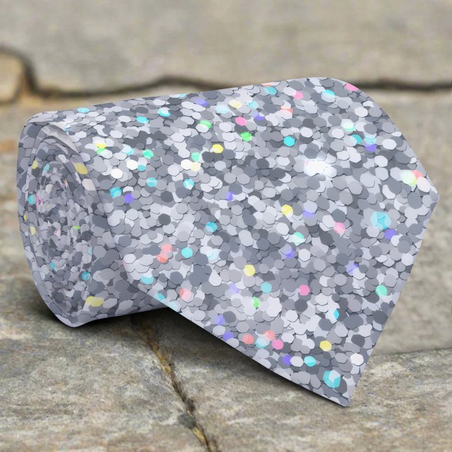 Abstract Elegant Colorful Glitter Texture Tie (Creator Uploaded)