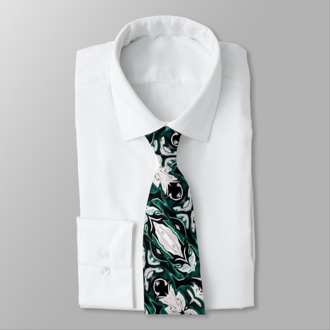 Abstract elegant fluid liquid marble flow texture  tie (Tied)