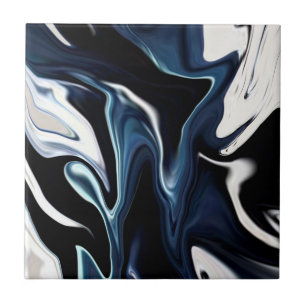 Abstract elegant fluid liquid marble flow texture tile