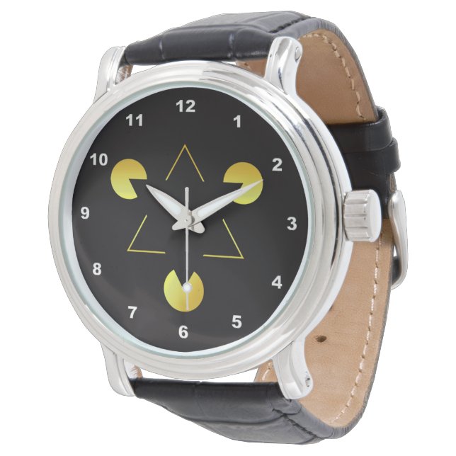 Abstract Elegant Golden Star illusion  Watch (Angled)