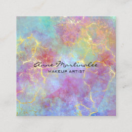 Abstract Elegant Marble  Square Business Card