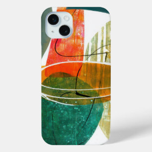 Abstract Elegant mixed Colourful painting pattern iPhone 15 Mini Case