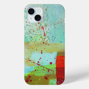 Abstract Elegant mixed Colourful painting pattern iPhone 15 Mini Case
