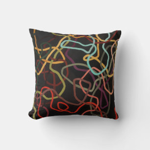 Abstract Elegant mixed Colourful painting pattern Cushion