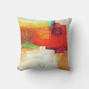 Abstract Elegant mixed Colourful painting pattern Cushion