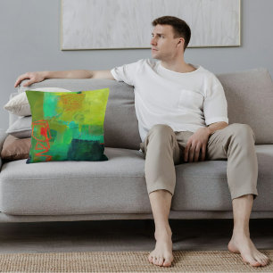 Abstract Elegant mixed Colourful painting pattern Cushion