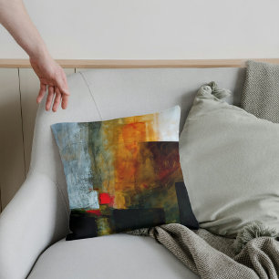 Abstract Elegant mixed Colourful painting pattern Cushion