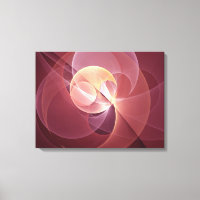 Abstract Elegant Modern Wine Red Fractal Art