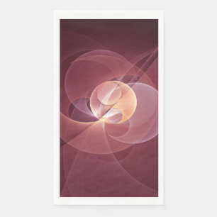 Abstract Elegant Modern Wine Red Fractal Art Napkin