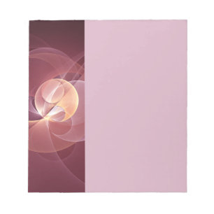 Abstract Elegant Modern Wine Red Fractal Art Notepad