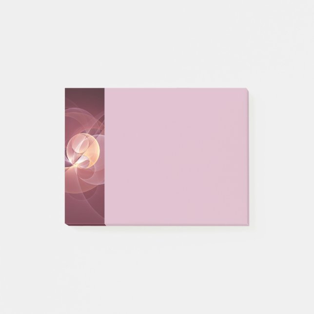 Abstract Elegant Modern Wine Red Fractal Art Post-it Notes (Front)